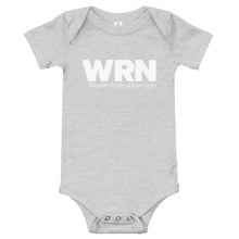 Load image into Gallery viewer, WRN Biker Baby Onesie White Logo
