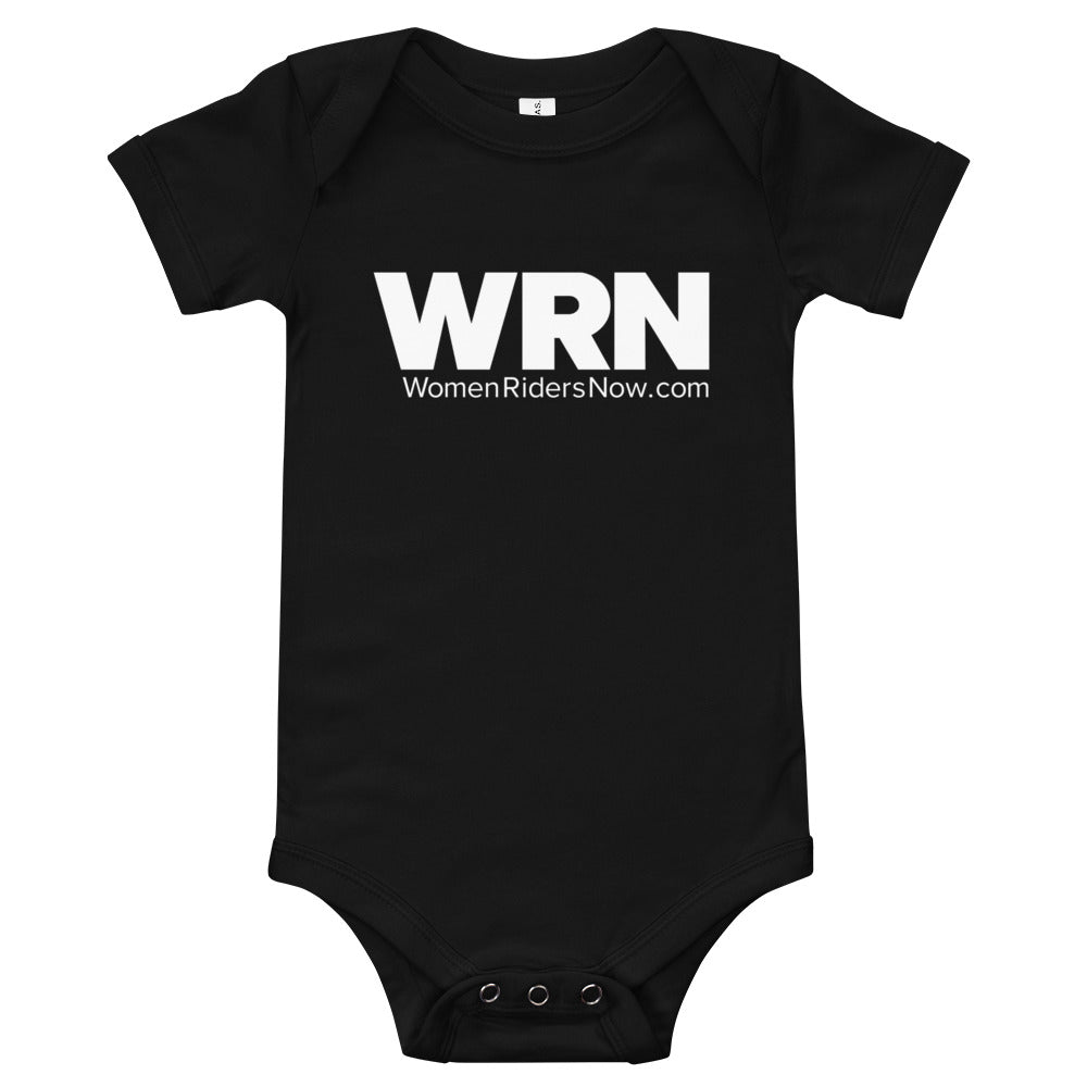 WRN Biker Baby Onesie White Logo