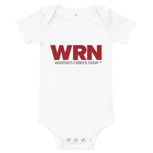 Load image into Gallery viewer, WRN Biker Baby Onesie Red Logo
